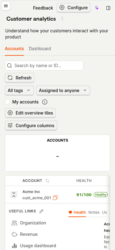 Health detail — narrow