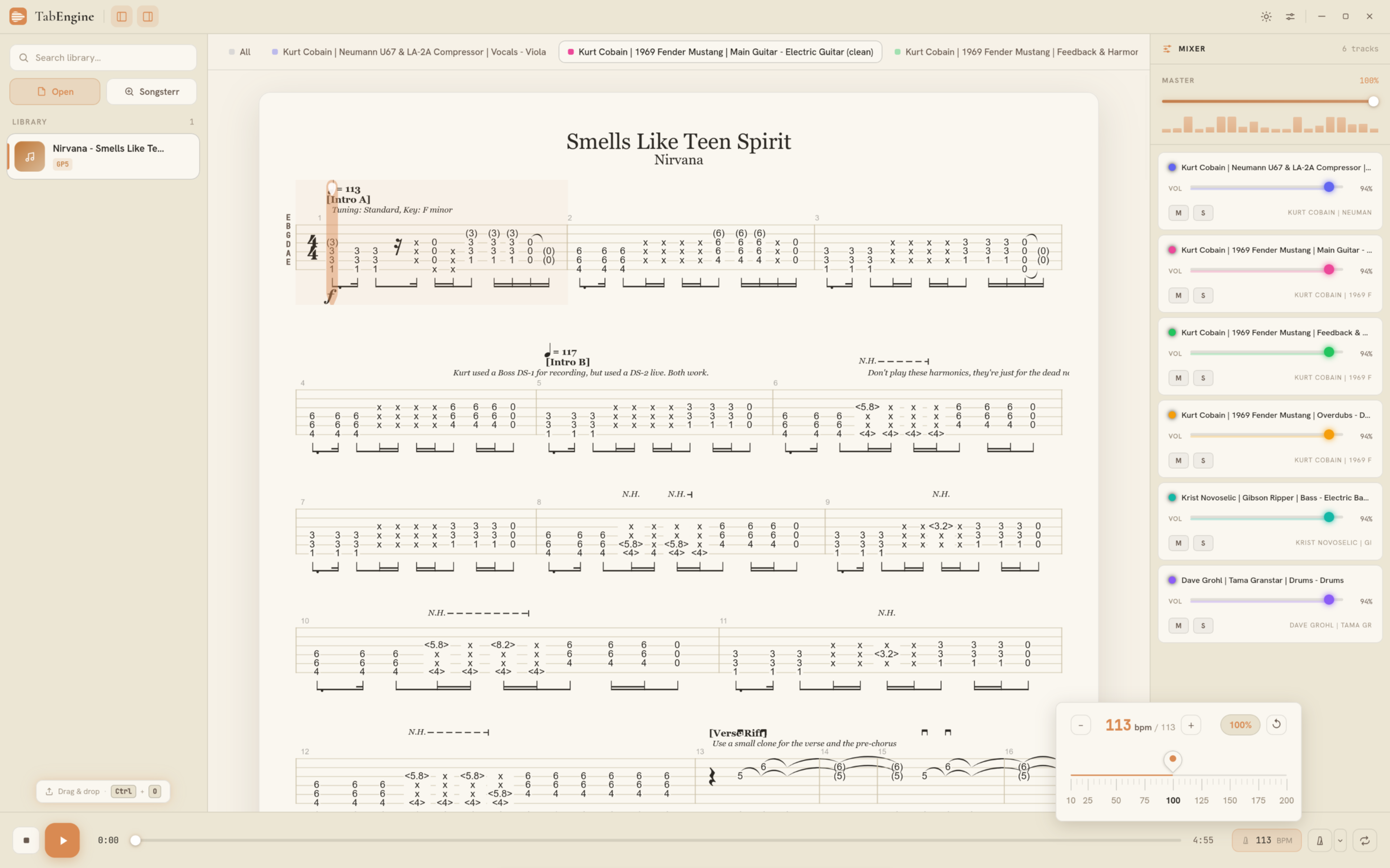 TabEngine screenshot