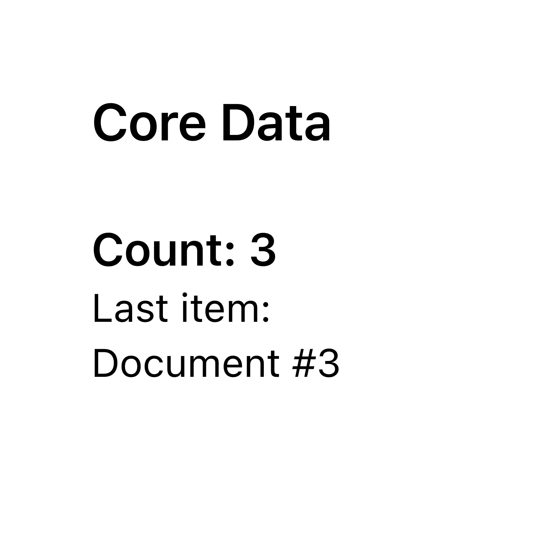 Core Data Widget