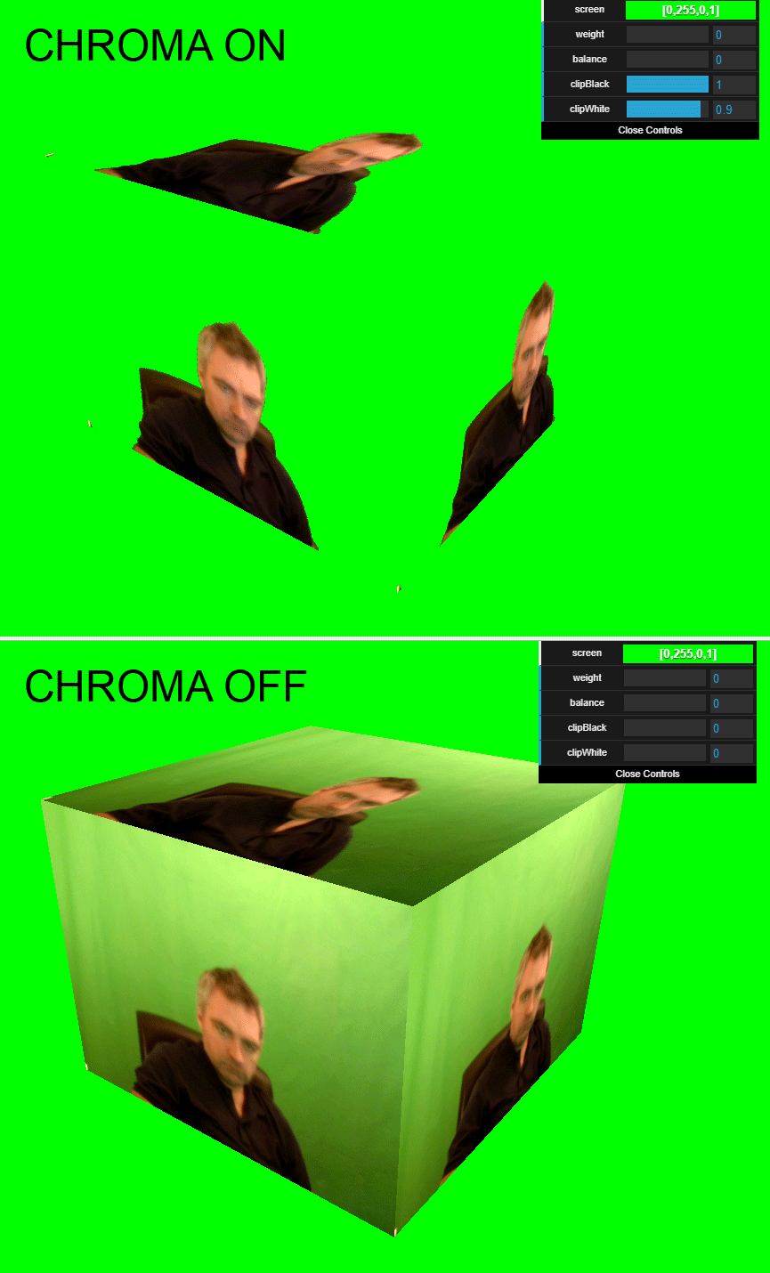 With CHROMA on and off