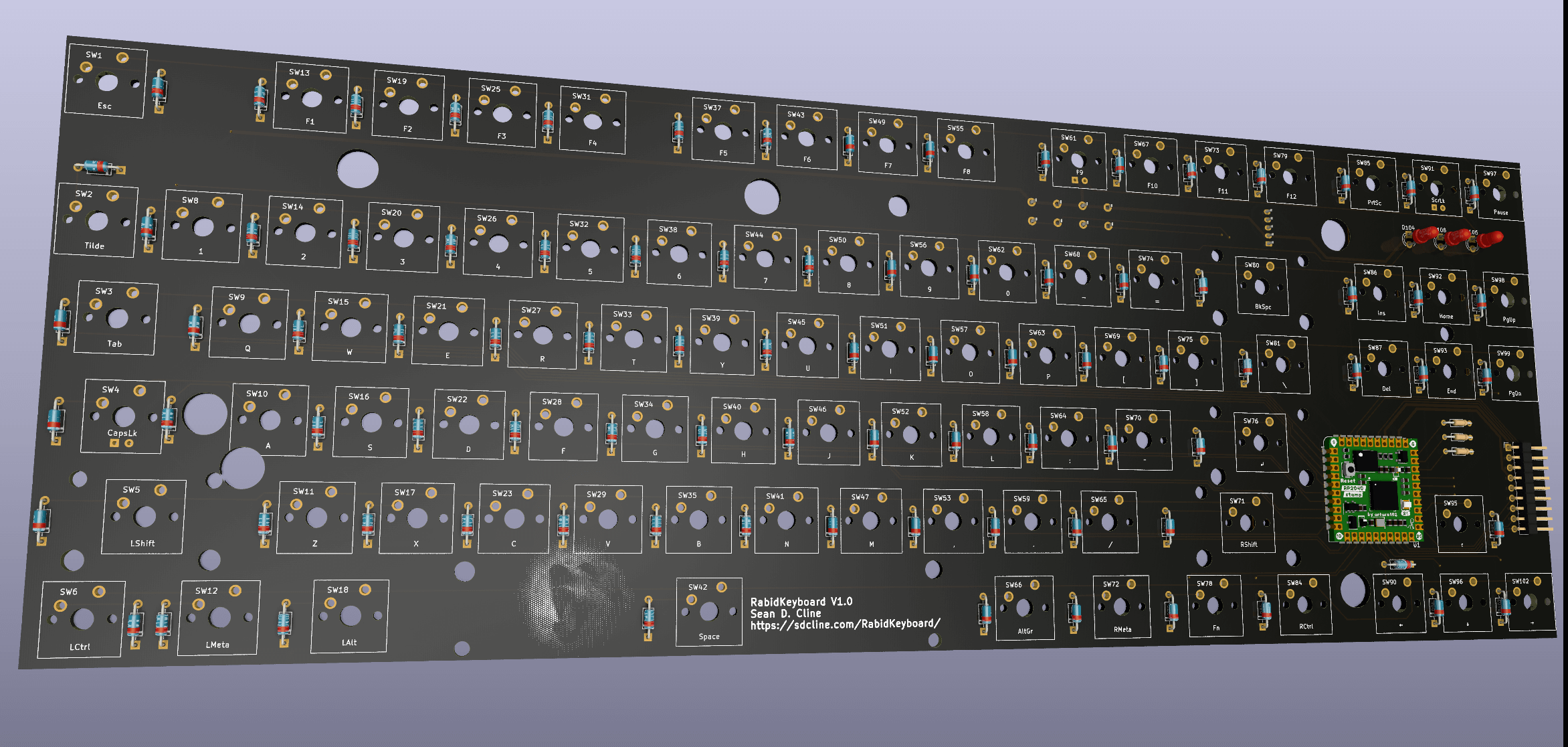 PCB 3D Render