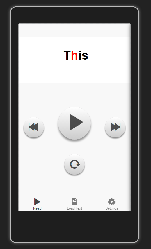 GitHub - SeanHolden/speedReaderMobile: Speed reader for mobile, created ...