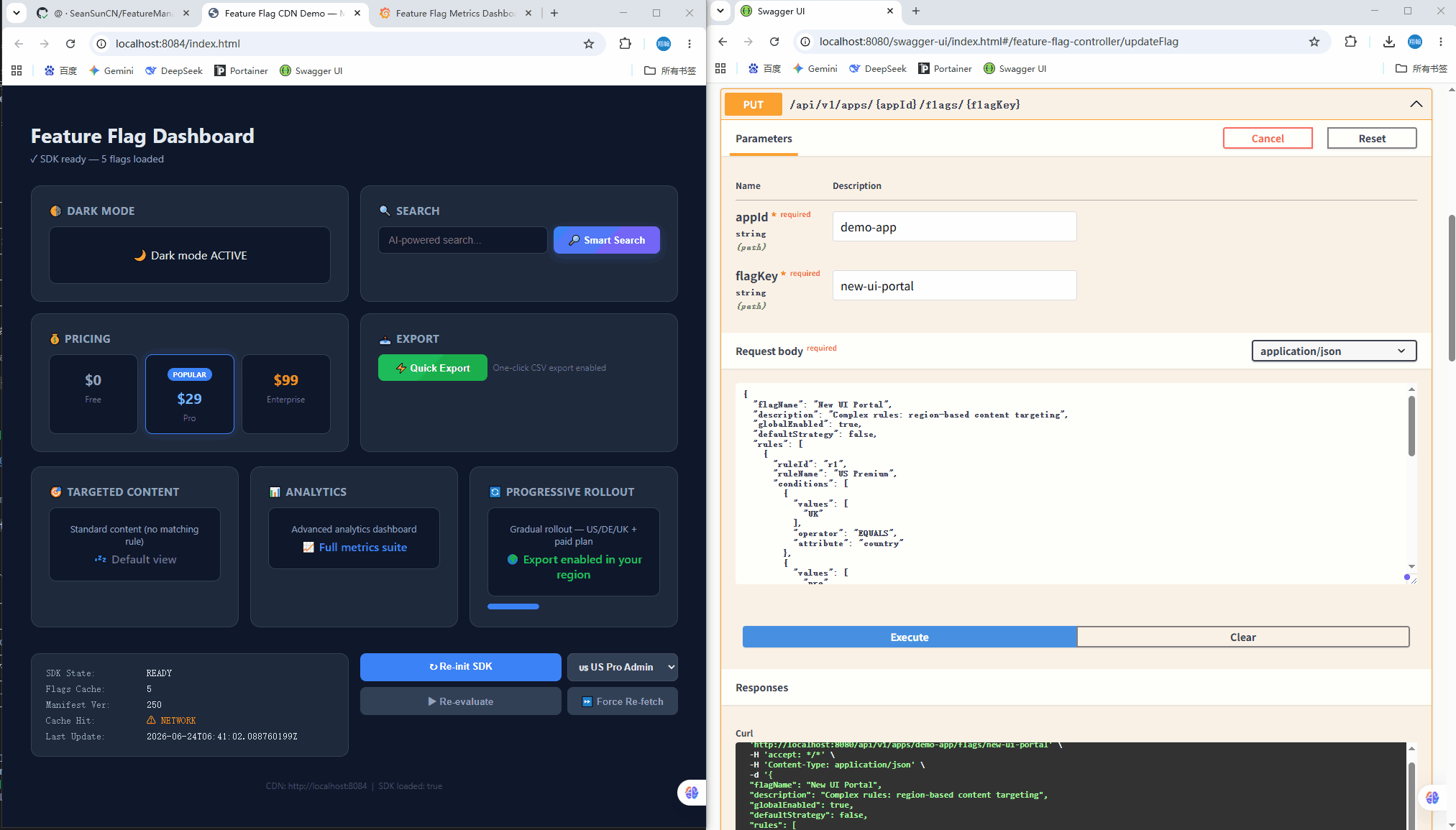 Feature Flag Dashboard Demo