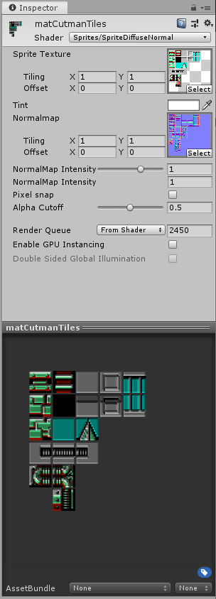 Material with normal map
