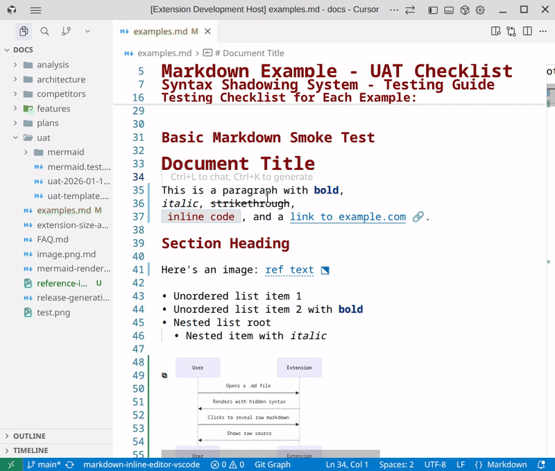 Markdown Inline Editor demo