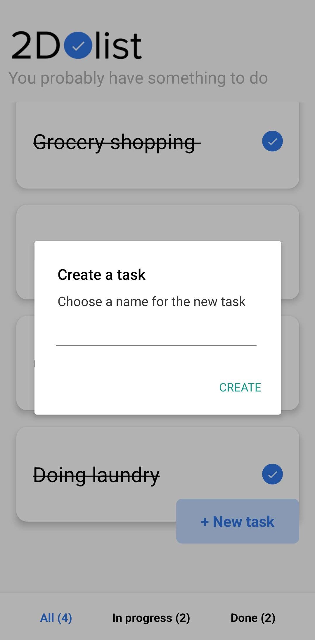 Create Task Modal