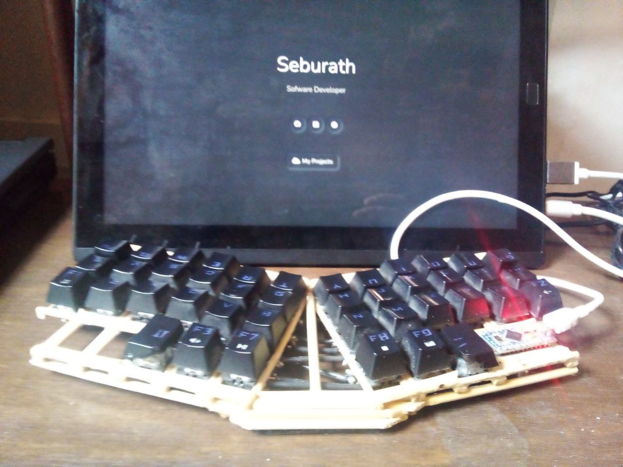 side view keyboard
