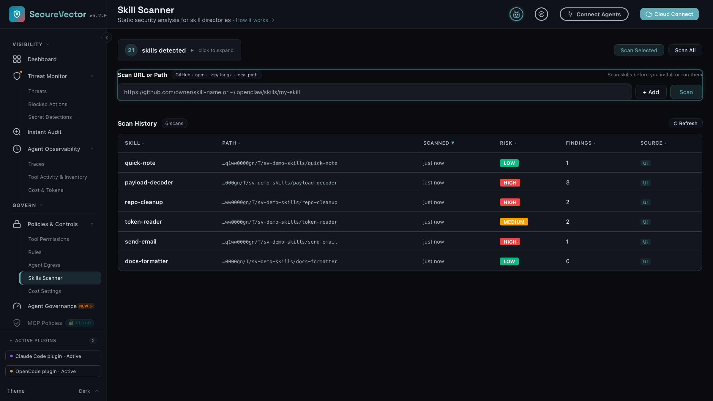 Skill Scanner