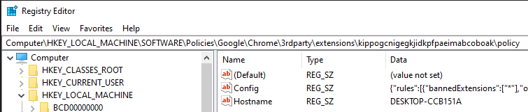 Registry - Hostname