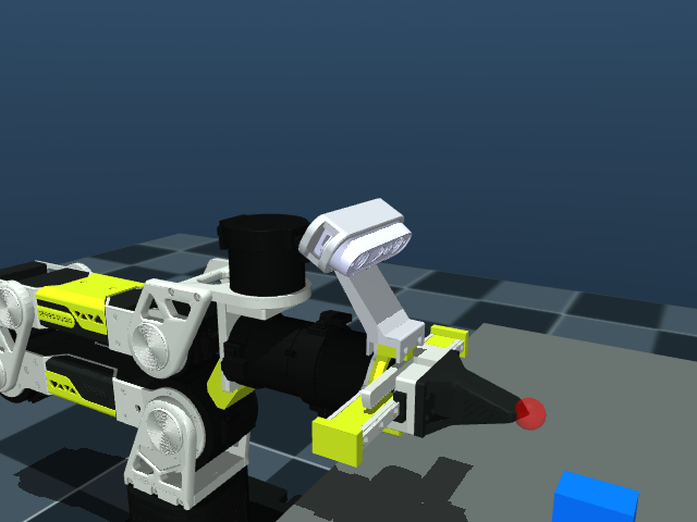 Orbbec Gemini 2 MuJoCo wrist camera assembly
