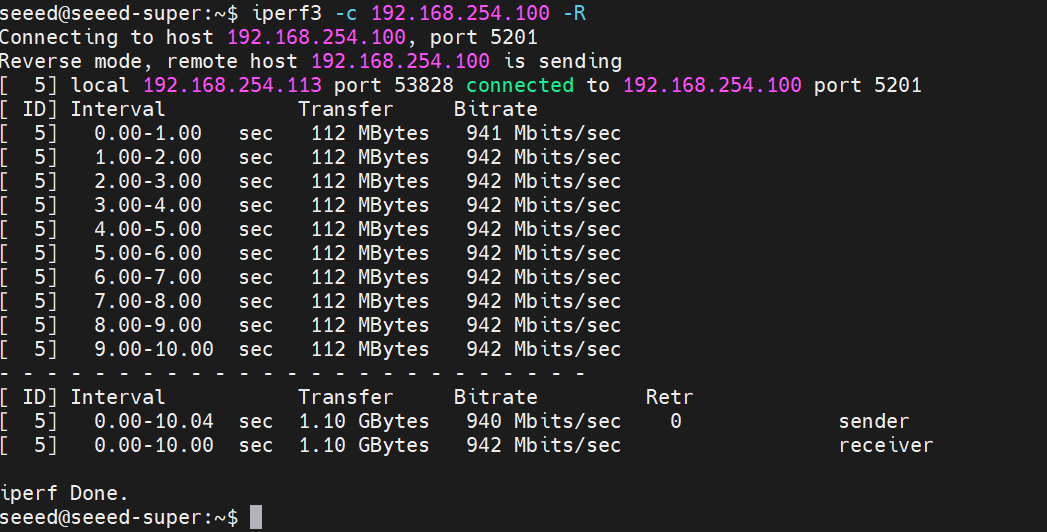 Ethernet Speed Test