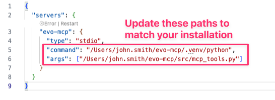 VS Code MCP Settings