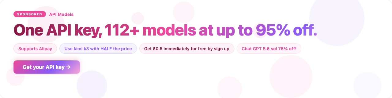 API Models sponsor banner