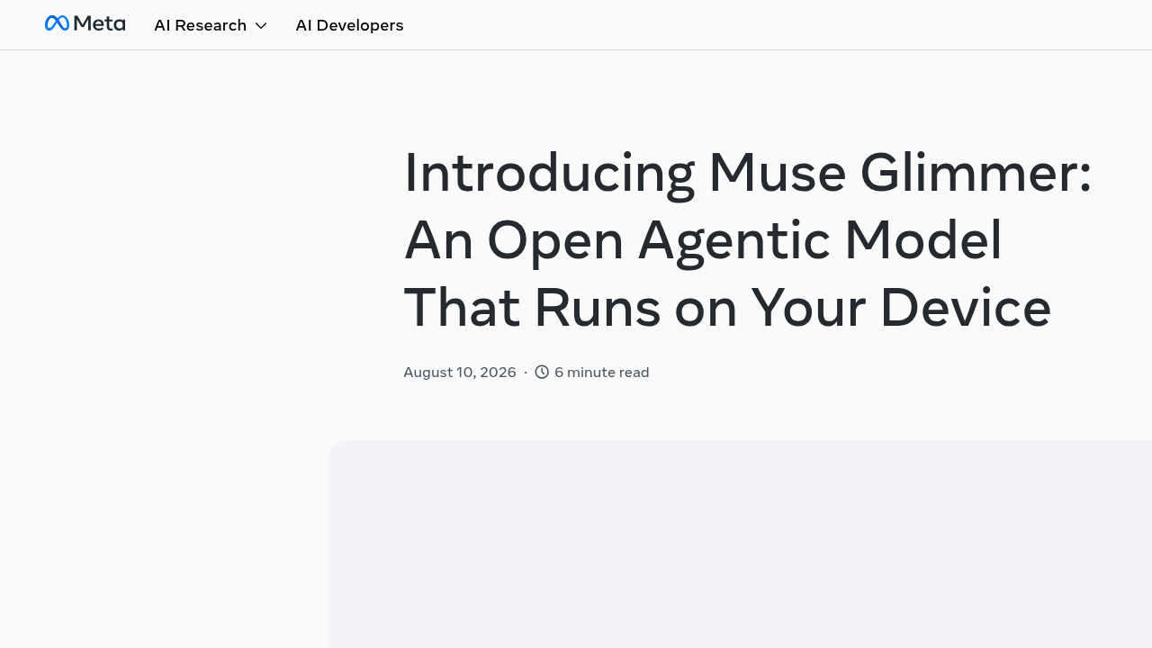 Meta Muse Glimmer