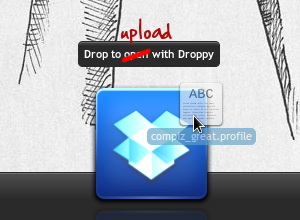 Screenshot of Droppy