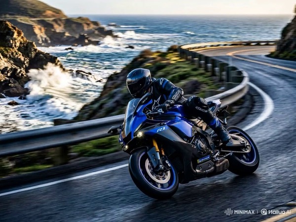 Sport Bike Coastal Curve