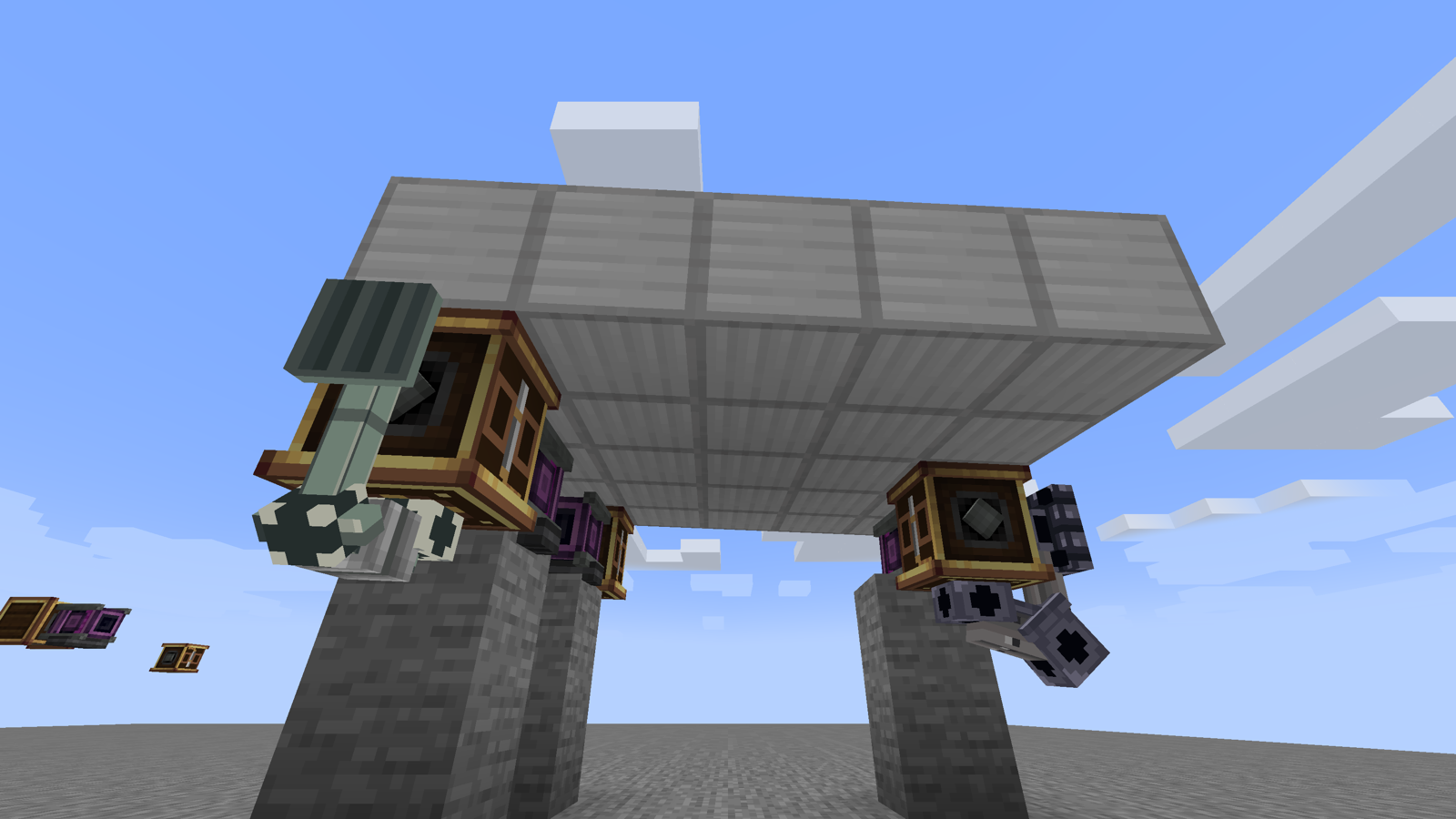 Hydraulic Legs folded with Gear Up