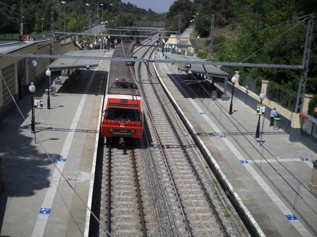 El Tibidabo des del Baixador de Vallvidrera