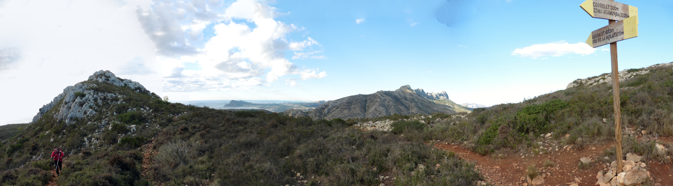 La Serra d'Oltà seguint el PR-CV 340 des de Calp (Alacant)