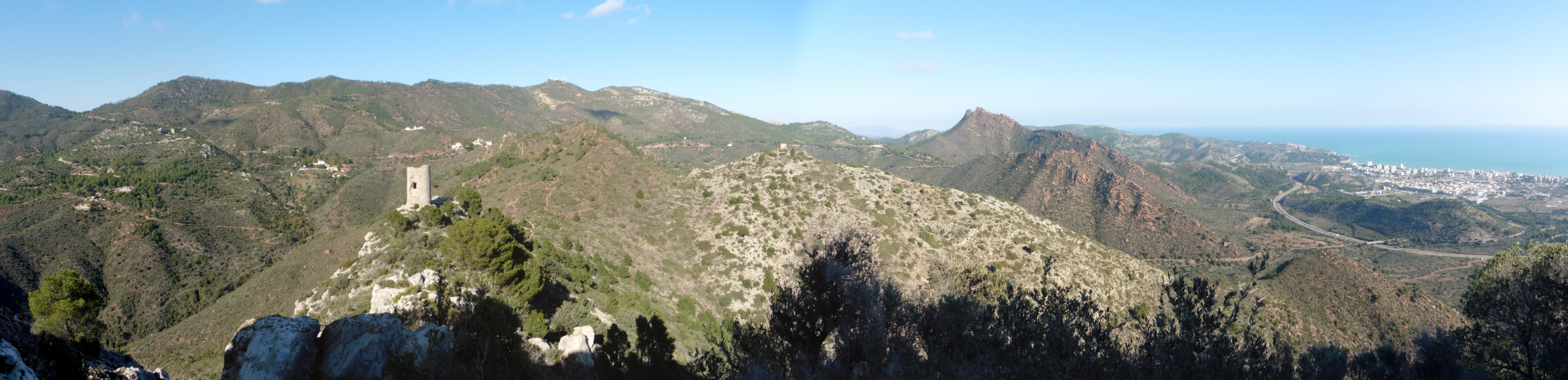 El Parc Natural del Desert de les Palmes des de Benicàssim (Castelló)
