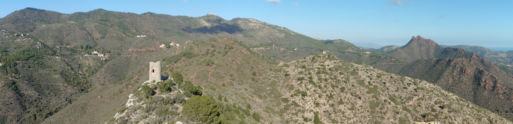 El castell de Montornès des de Benicàssim