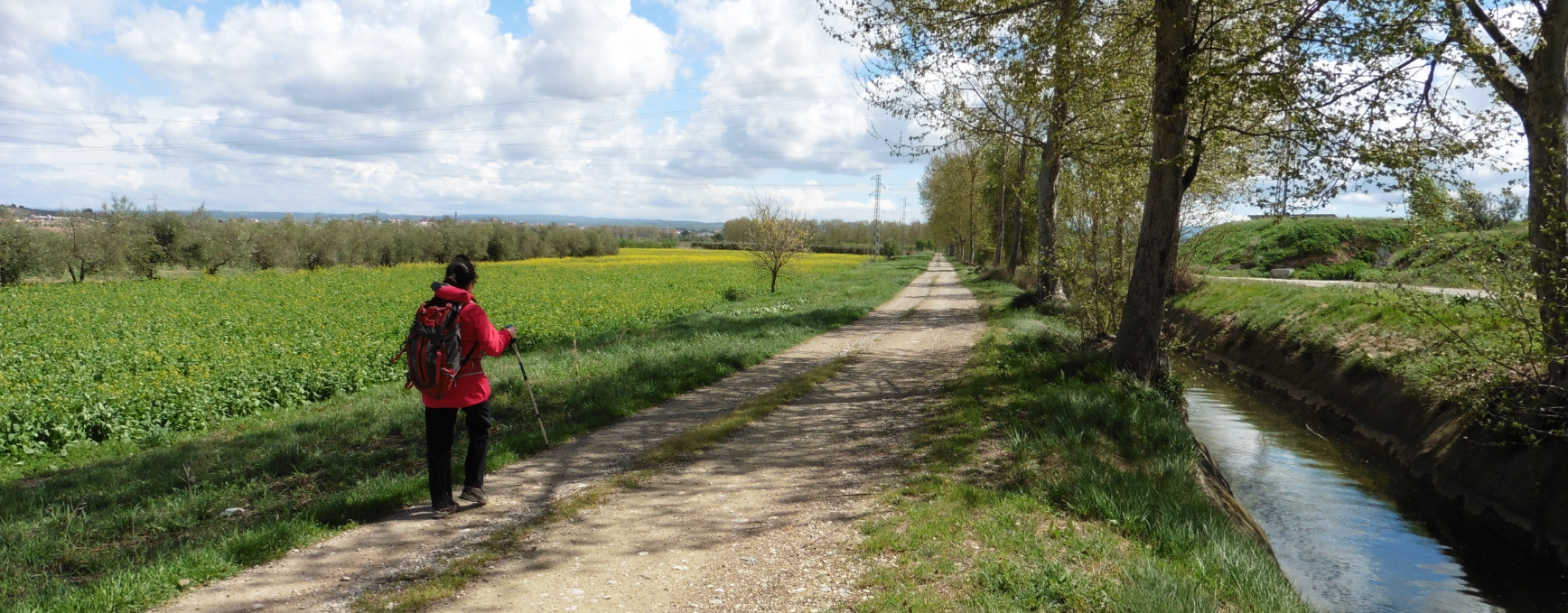 El Canal d'Urgell i la Quarta Sèquia des de Les Borges Blanques per Juneda