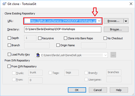 Git Clone Dialog