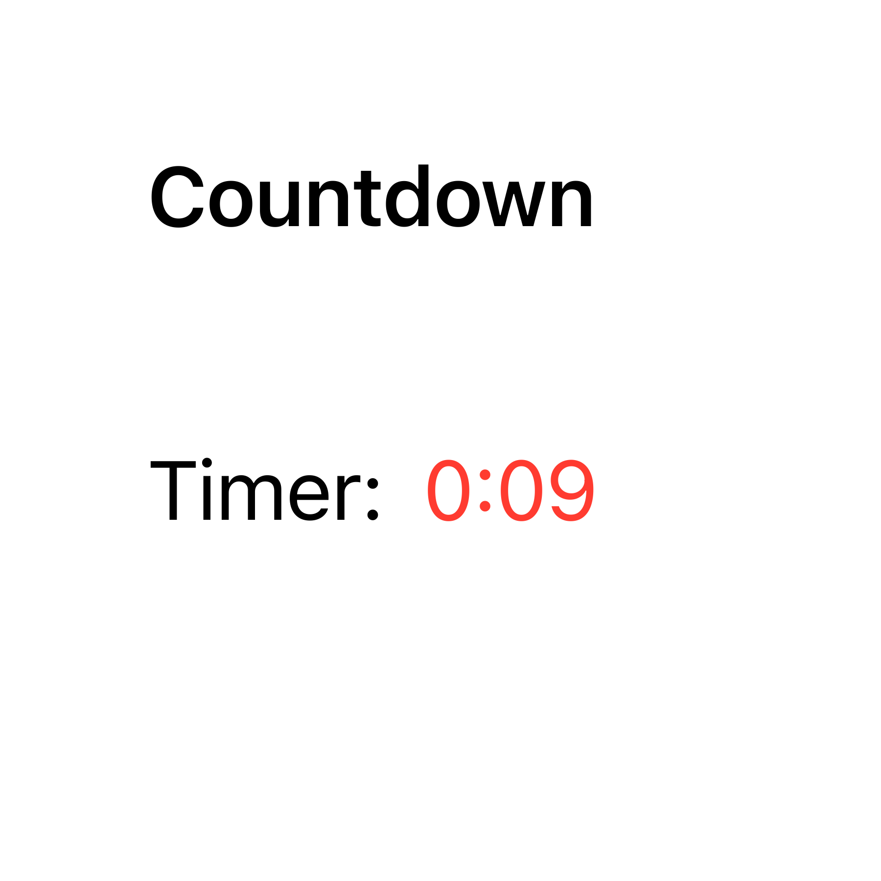 Countdown Widget