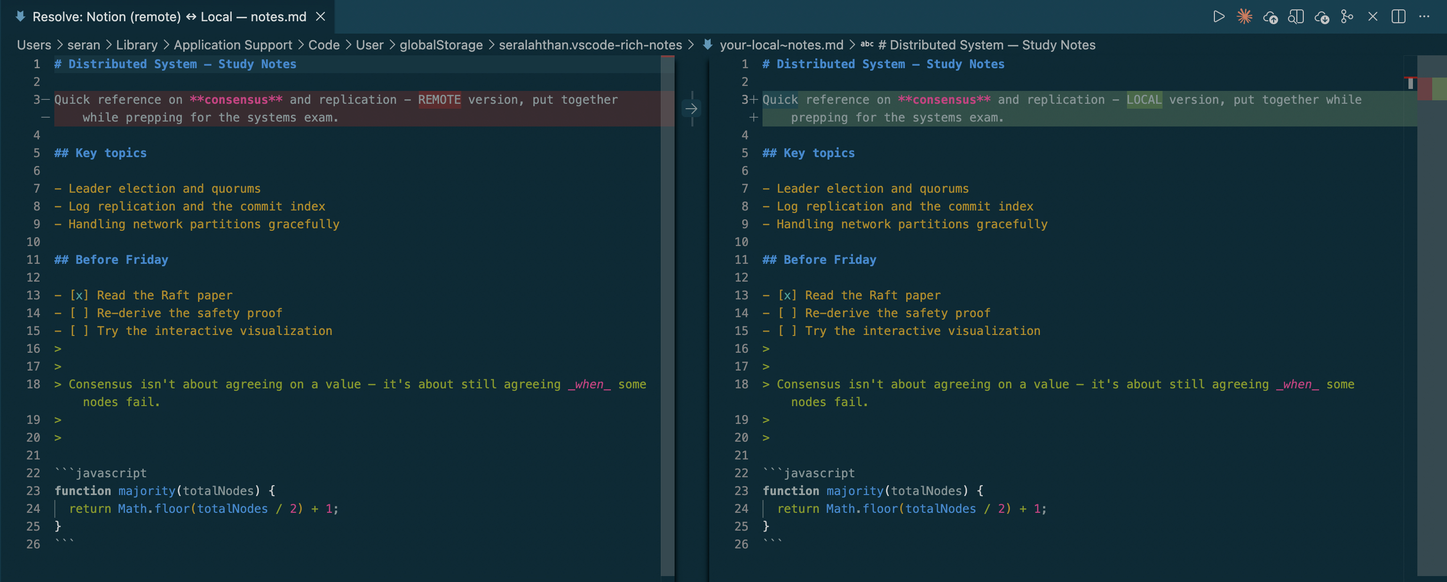 Conflict resolver