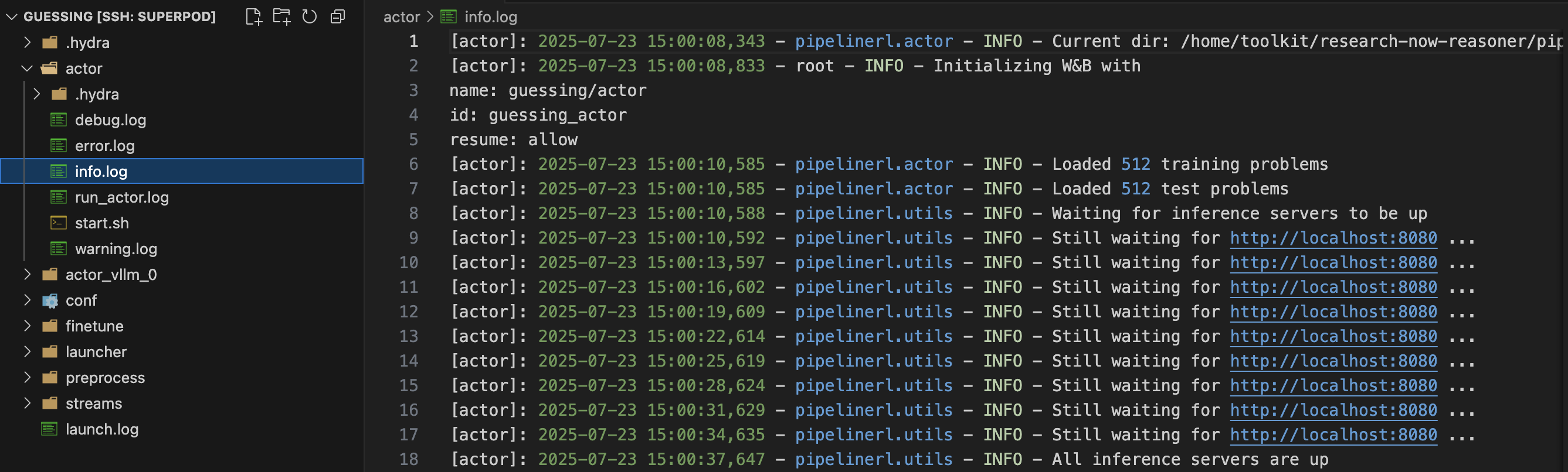 Logs folder