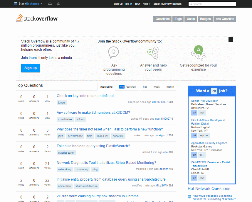 Stack Overflow Technology TechStacks - Technology Stack Sharing