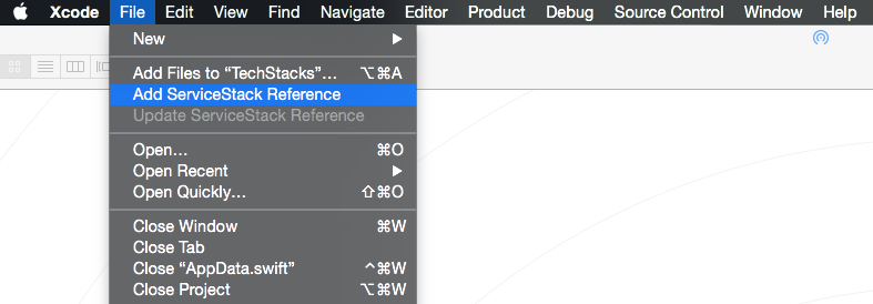 XCode Add Reference