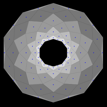 10-Sample Rosette as Polygon Cells with Centroids