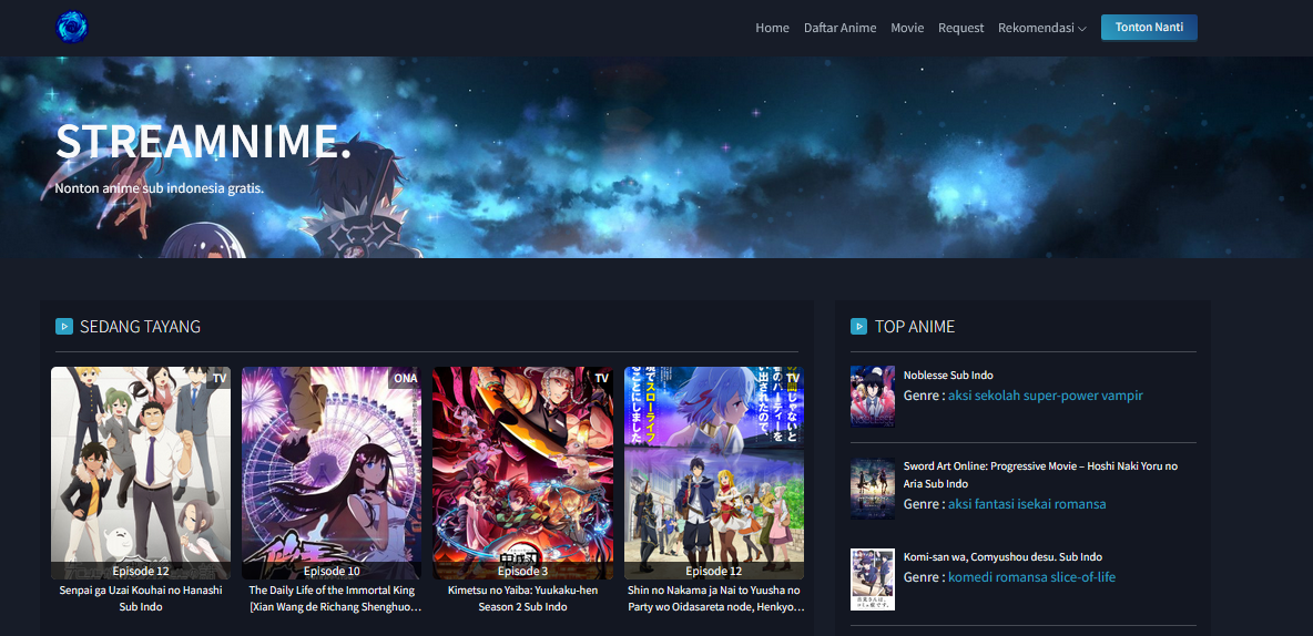 REVIEW WEB FOR STREAMING ANIME SUB INDO — Steemit