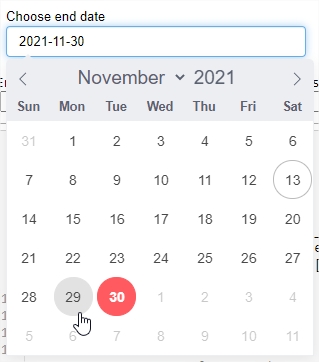 DatePicker