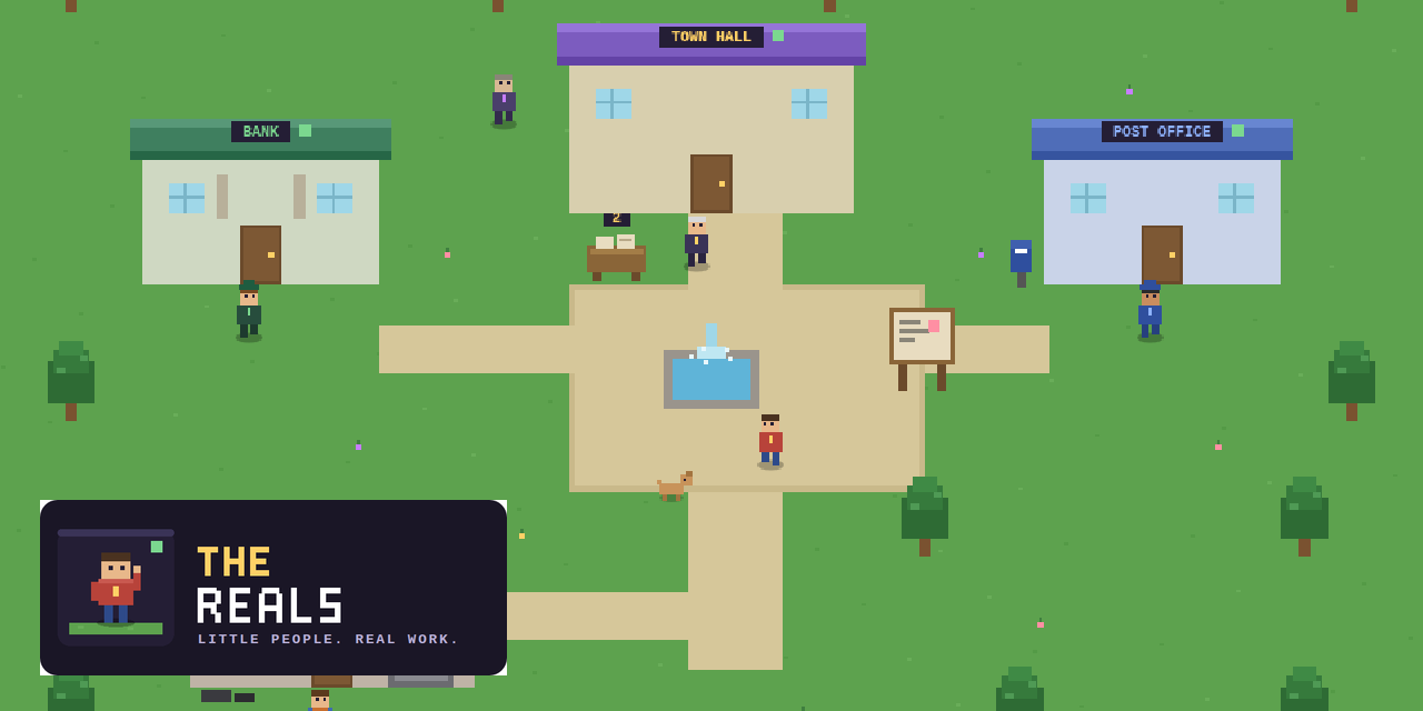 The Reals - a pixel town where the characters are real AI agents