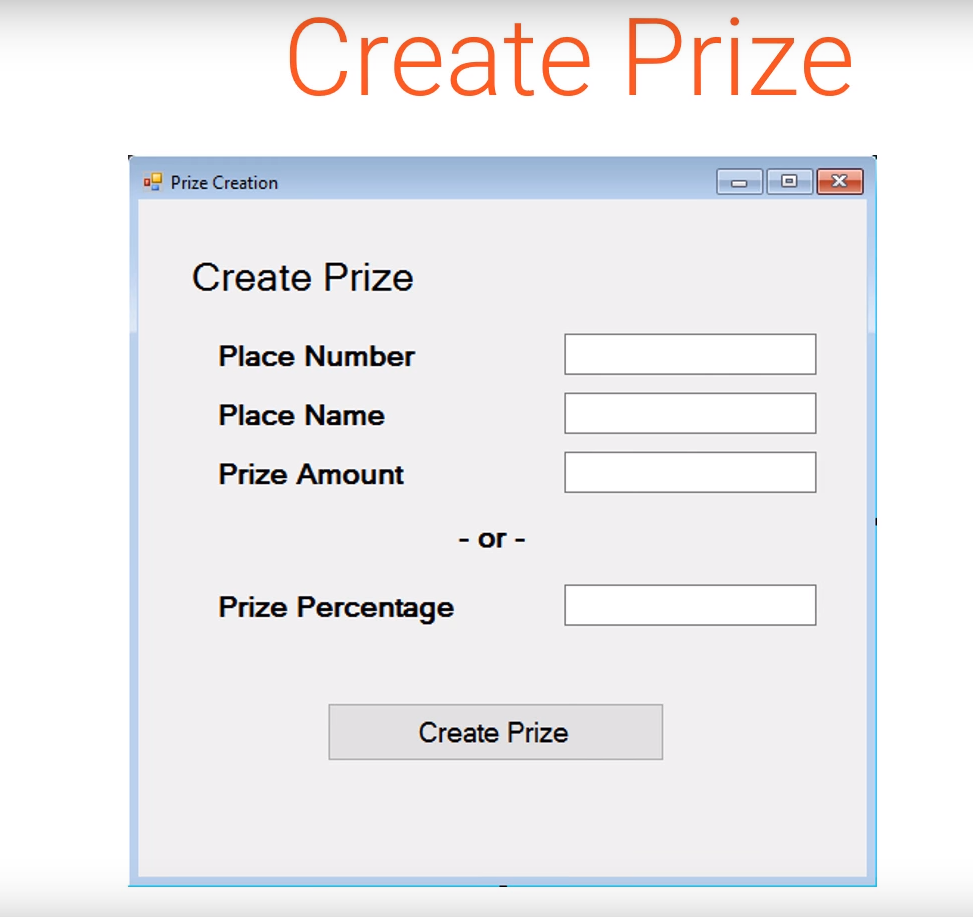 Create Prize