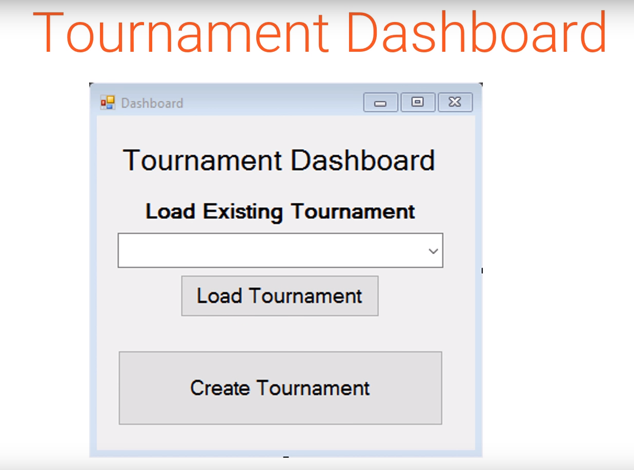 Tournament Dashboard