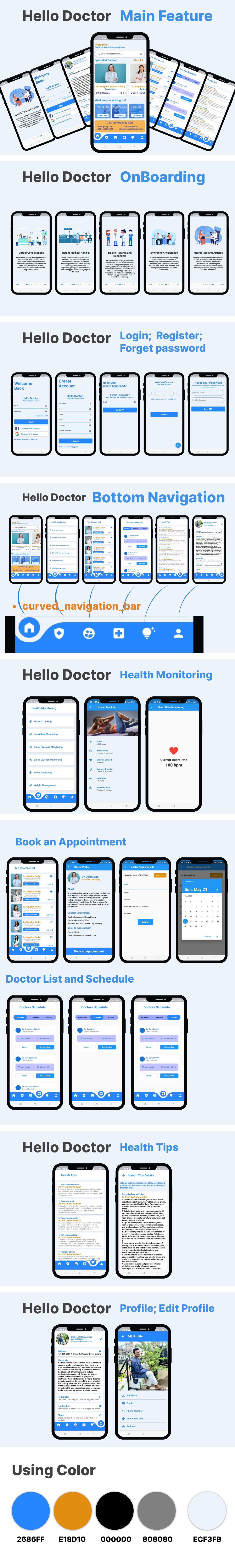 Hello Doctor- Doctor Appointment Flutter App UI Kit