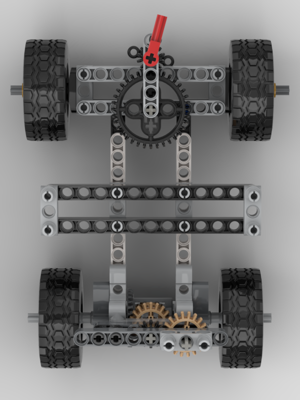 Robot render — chassis only