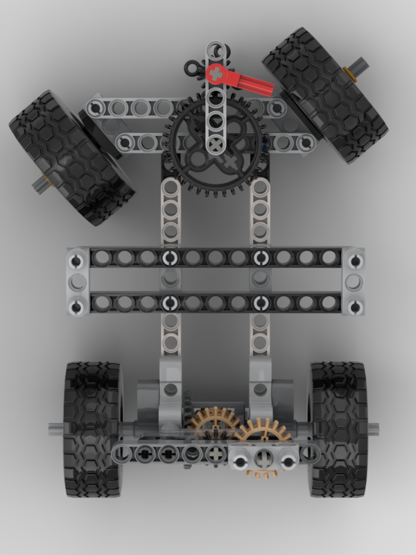 Render — steering turned right
