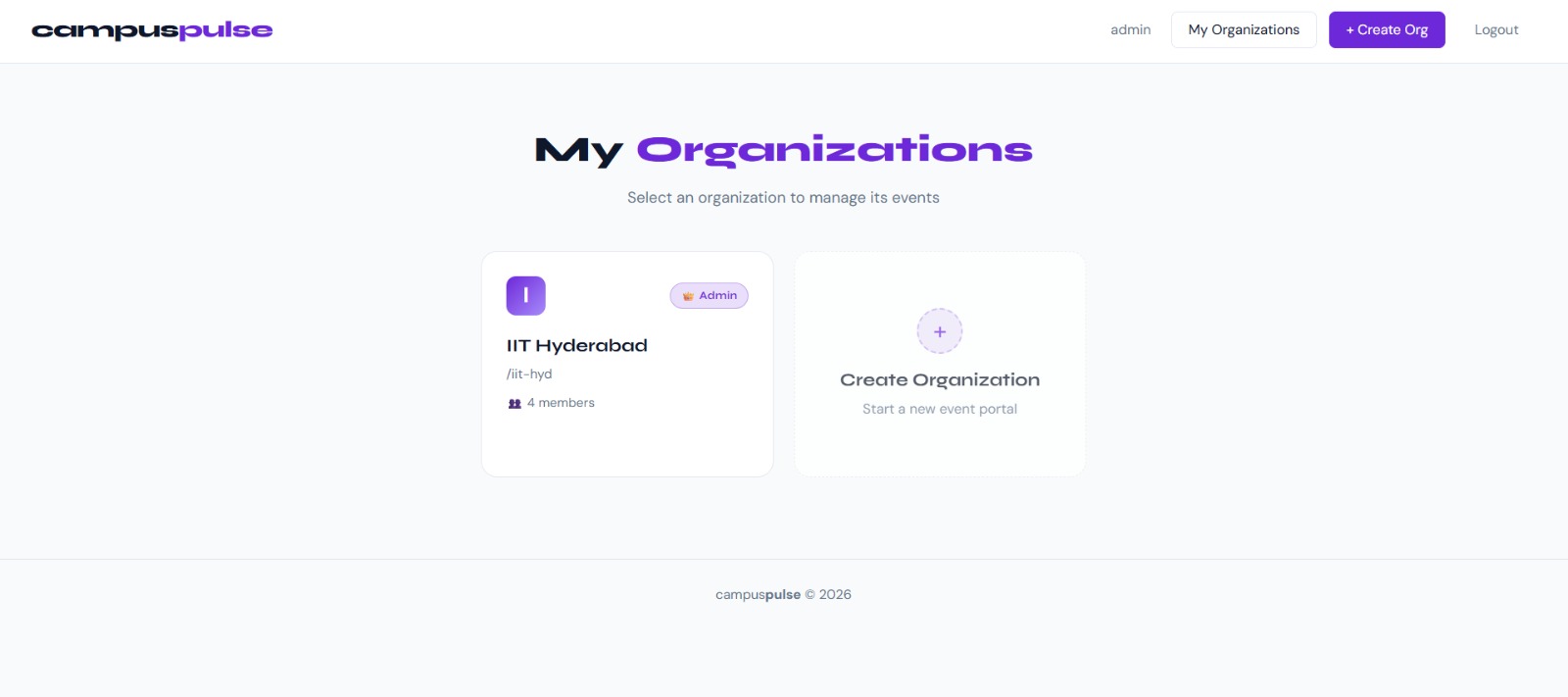 My Organizations