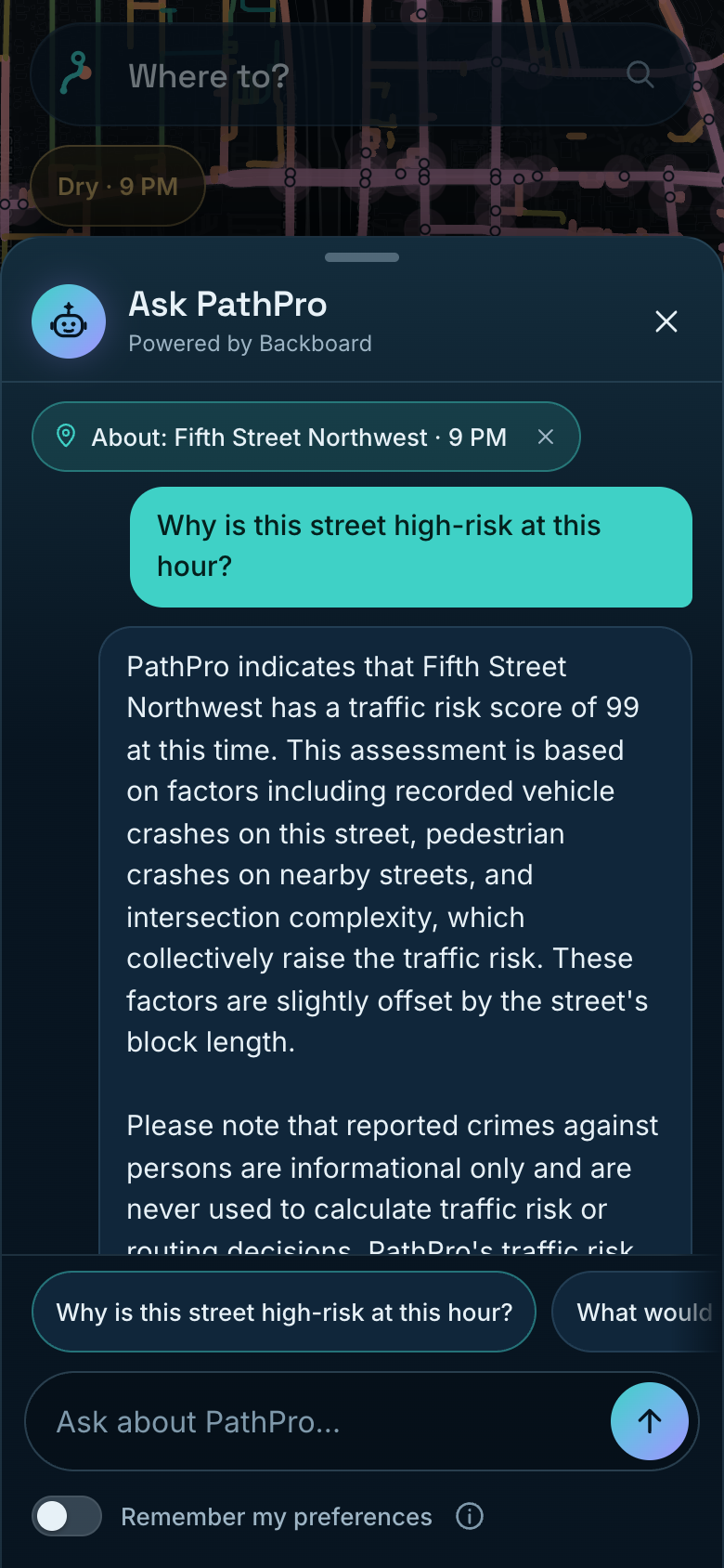 Ask about this street
