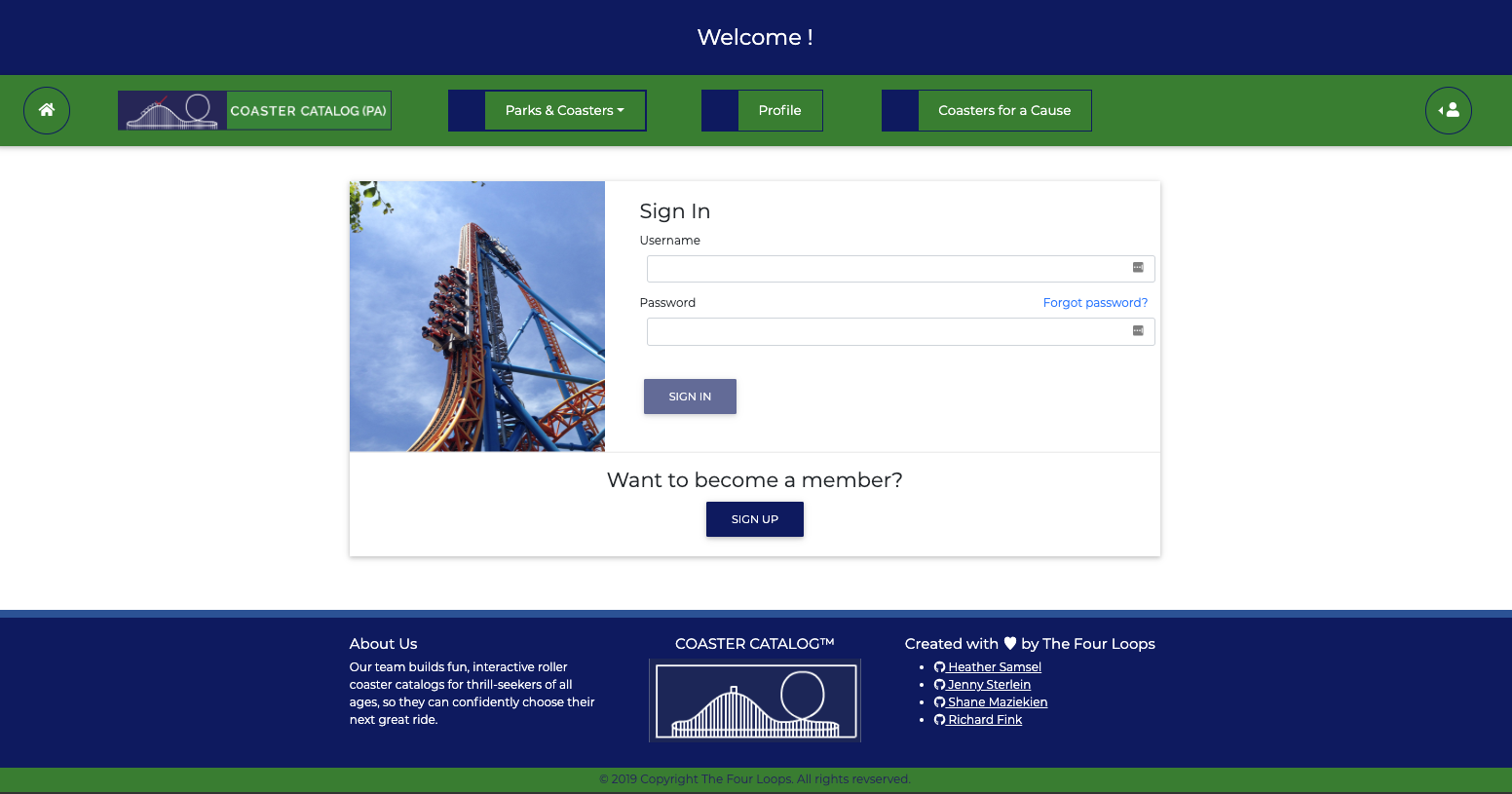 GitHub ShaneWTP/CoasterCatalog