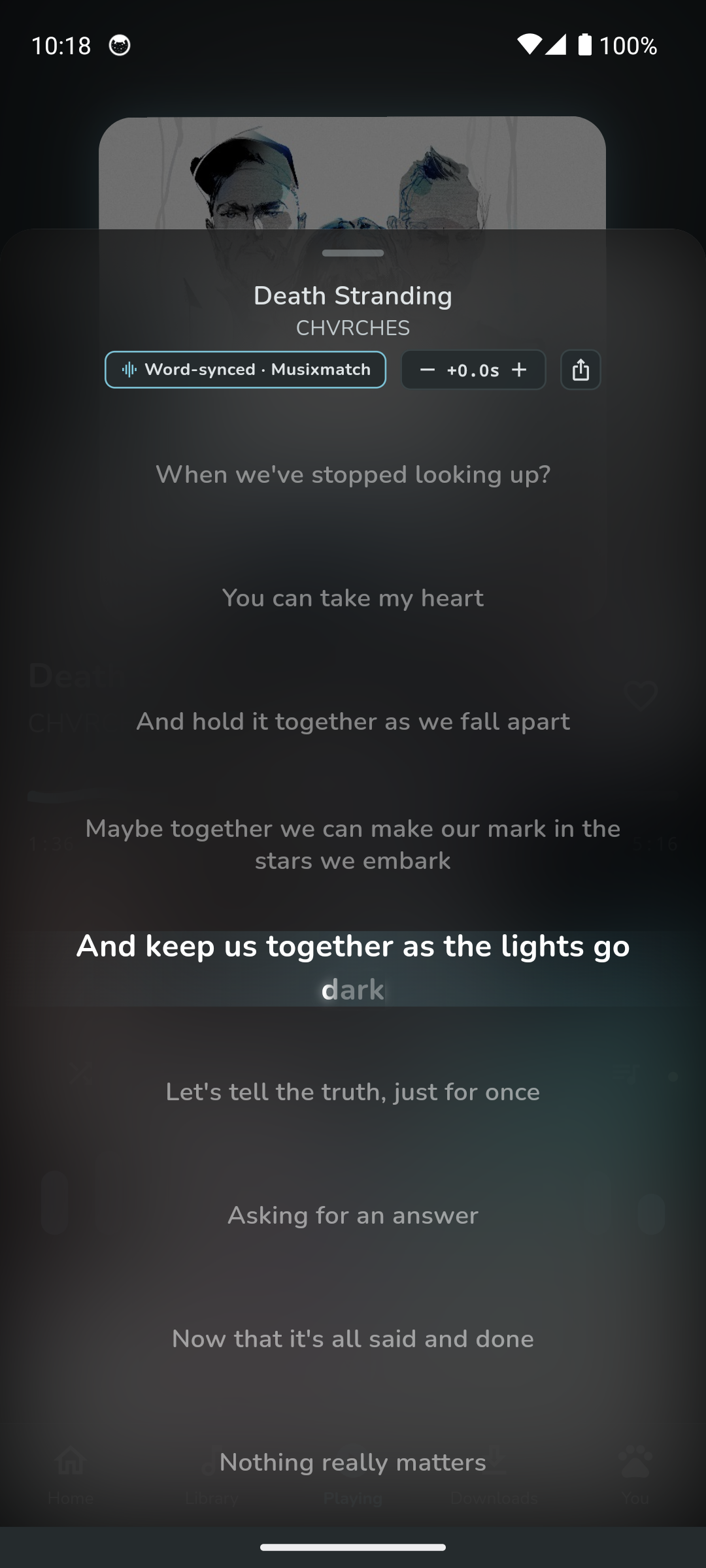 Karaoke lyrics