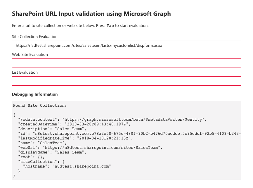 react-graph-evalurl