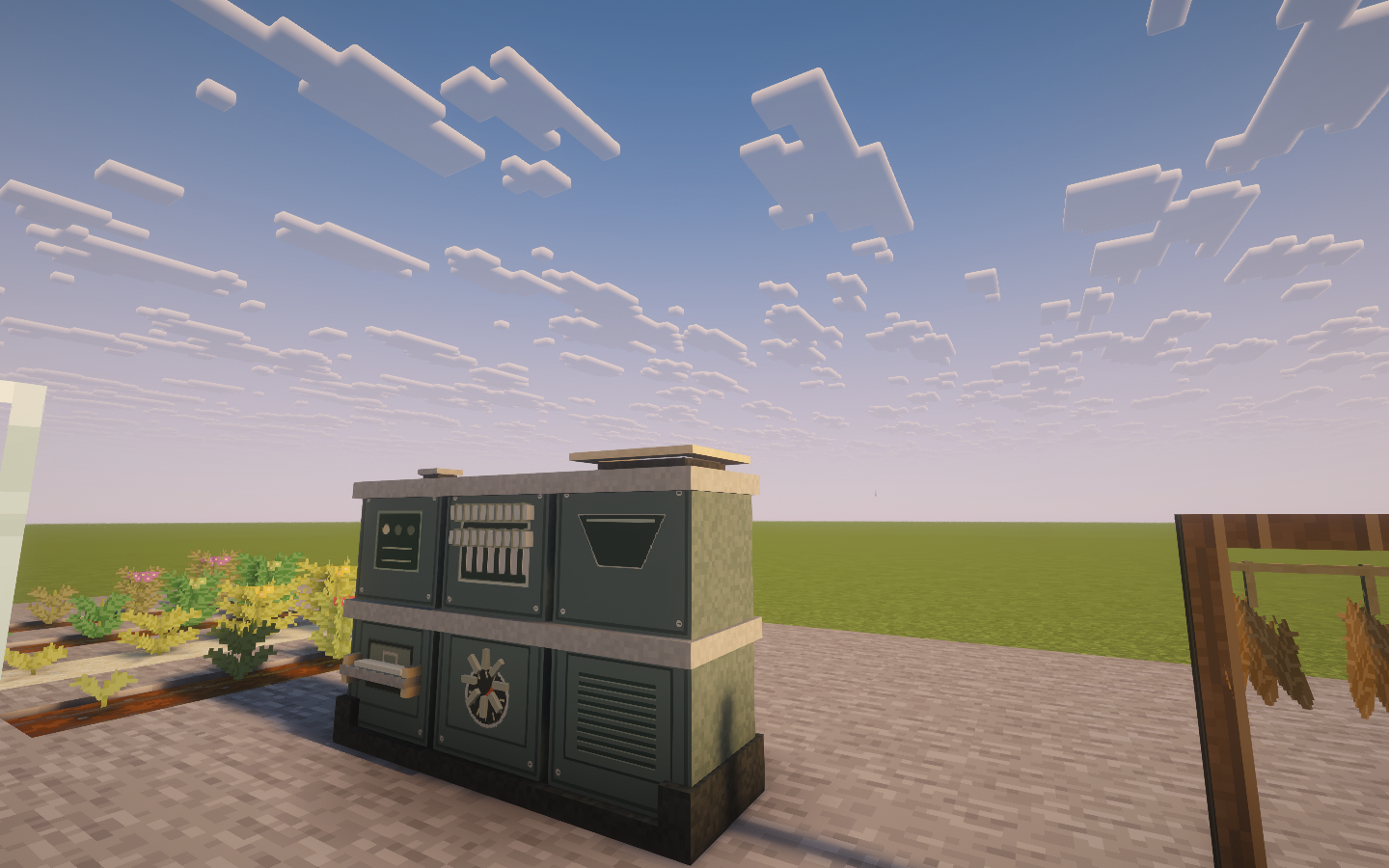 Processor, tobacco and drying racks in game