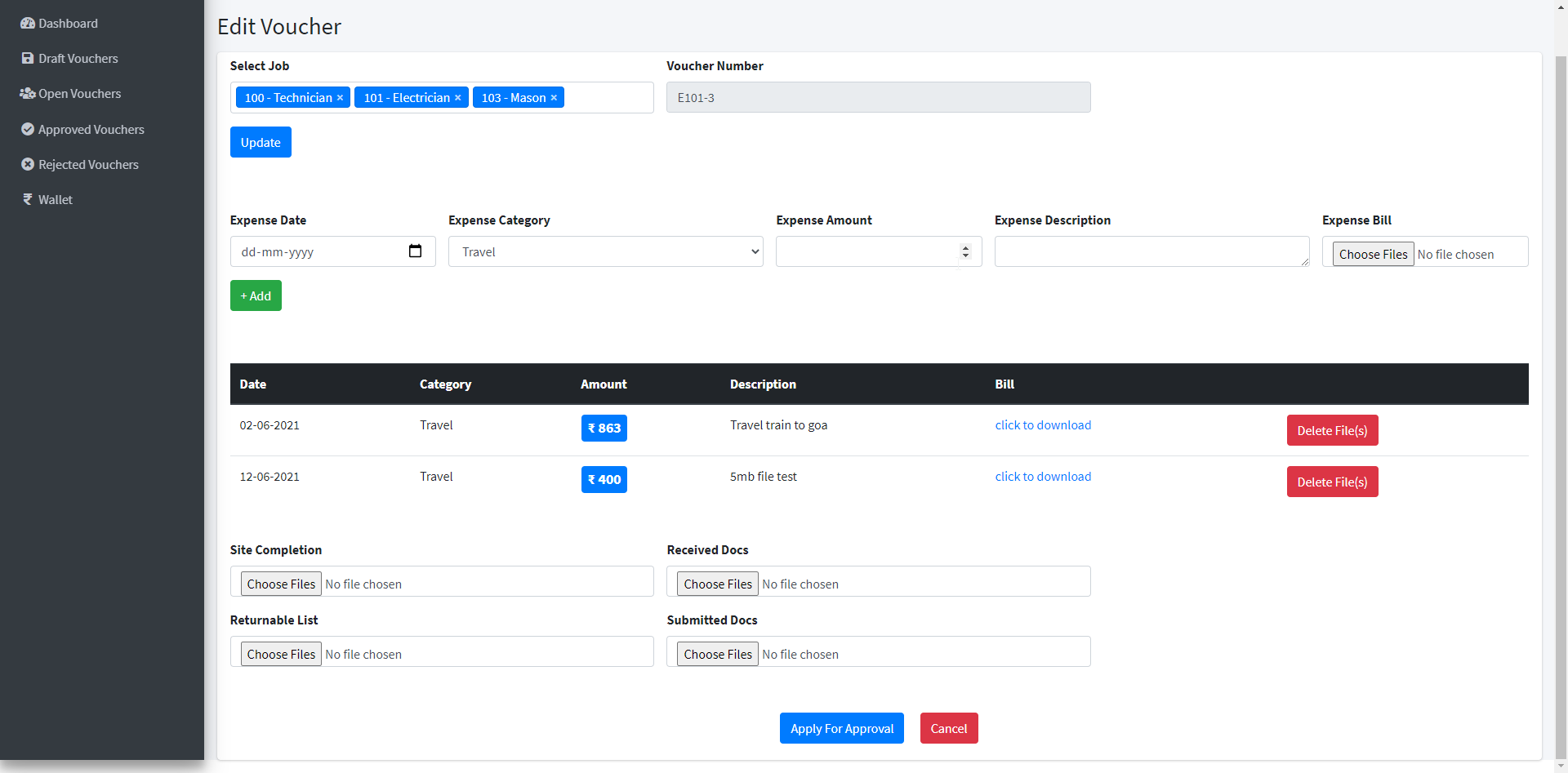 Employee Expense Management System