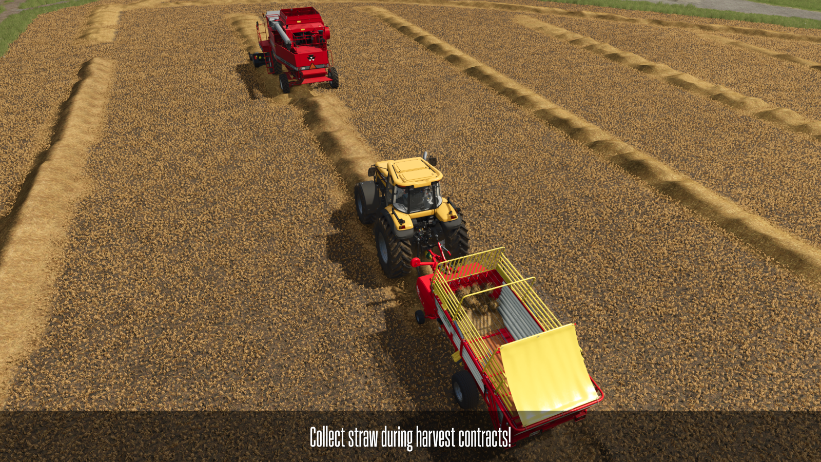 Collect straw during harvest contracts!