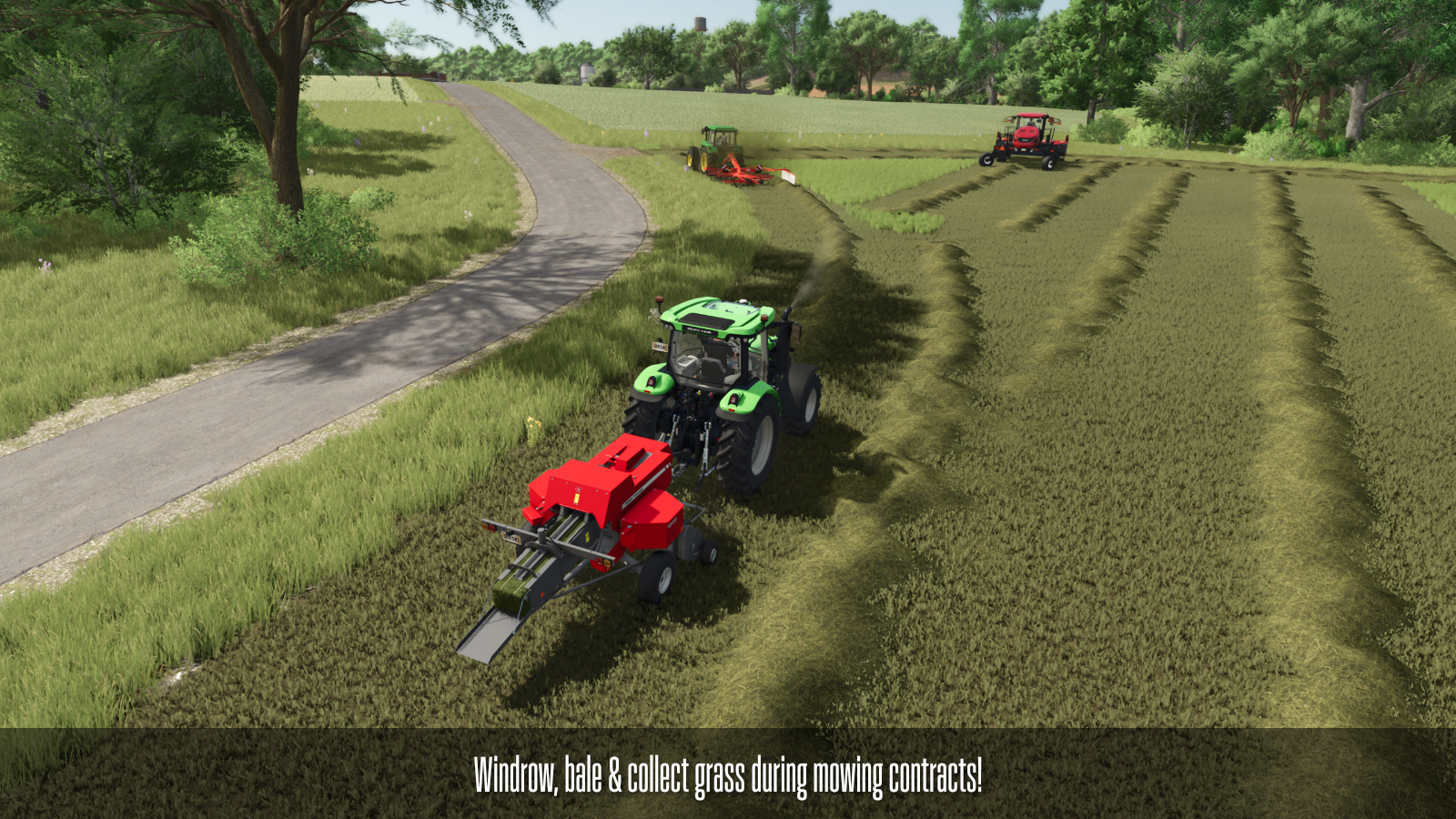 Windrow, bale & collect grass during mowing contracts!